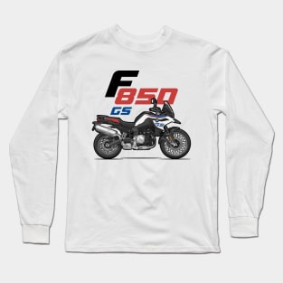 F850 GS - White Long Sleeve T-Shirt